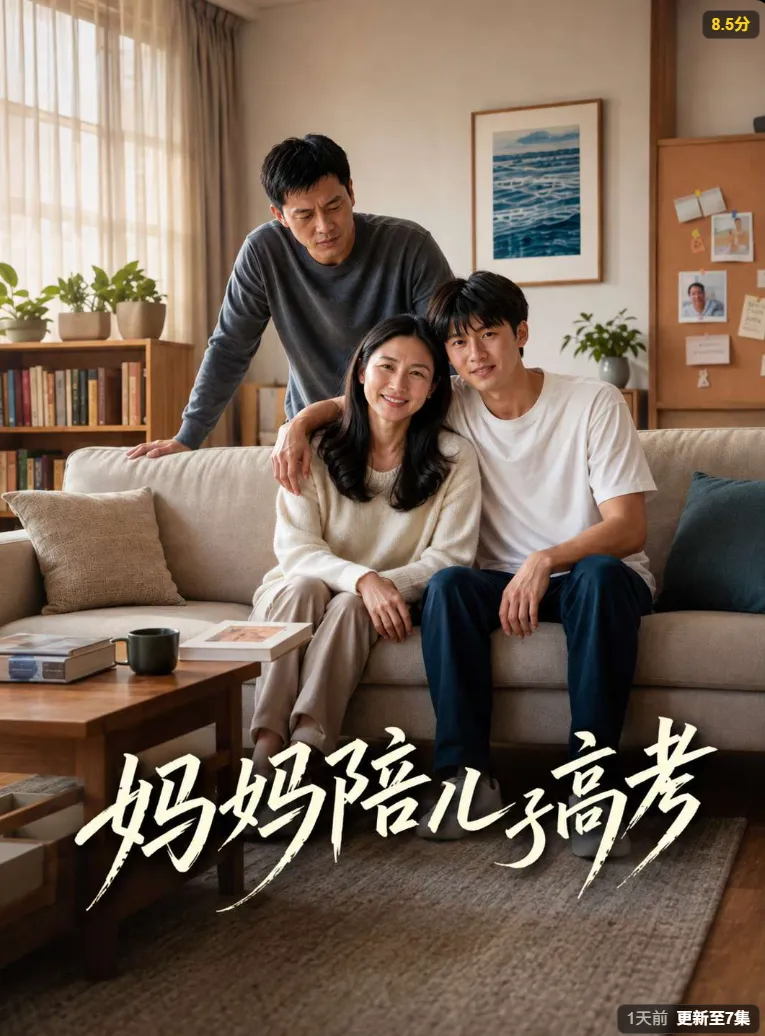 《妈妈陪儿子高考》短剧封面